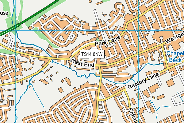 TS14 6NW map - OS VectorMap District (Ordnance Survey) TS14 6NW map - OS VectorMap District (Ordnance Survey)