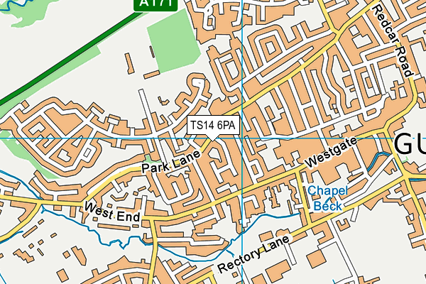 TS14 6PA map - OS VectorMap District (Ordnance Survey) TS14 6PA map - OS VectorMap District (Ordnance Survey)