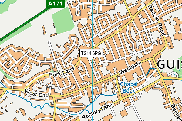 TS14 6PG map - OS VectorMap District (Ordnance Survey) TS14 6PG map - OS VectorMap District (Ordnance Survey)