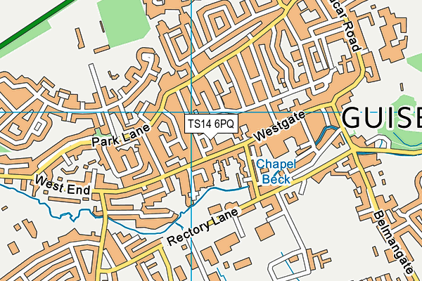 TS14 6PQ map - OS VectorMap District (Ordnance Survey) TS14 6PQ map - OS VectorMap District (Ordnance Survey)