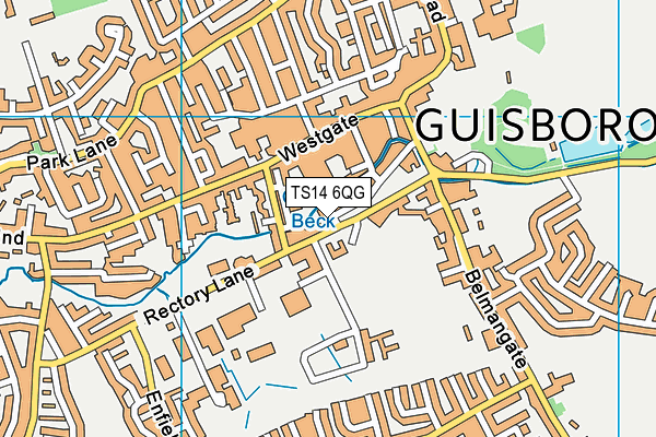 TS14 6QG map - OS VectorMap District (Ordnance Survey) TS14 6QG map - OS VectorMap District (Ordnance Survey)
