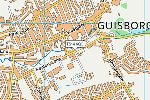 TS14 6QQ map - OS VectorMap District (Ordnance Survey) TS14 6QQ map - OS VectorMap District (Ordnance Survey)