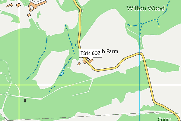 TS14 6QZ map - OS VectorMap District (Ordnance Survey) TS14 6QZ map - OS VectorMap District (Ordnance Survey)