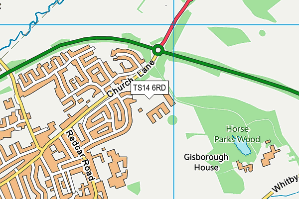 TS14 6RD map - OS VectorMap District (Ordnance Survey) TS14 6RD map - OS VectorMap District (Ordnance Survey)
