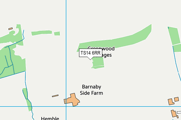 TS14 6RR map - OS VectorMap District (Ordnance Survey) TS14 6RR map - OS VectorMap District (Ordnance Survey)