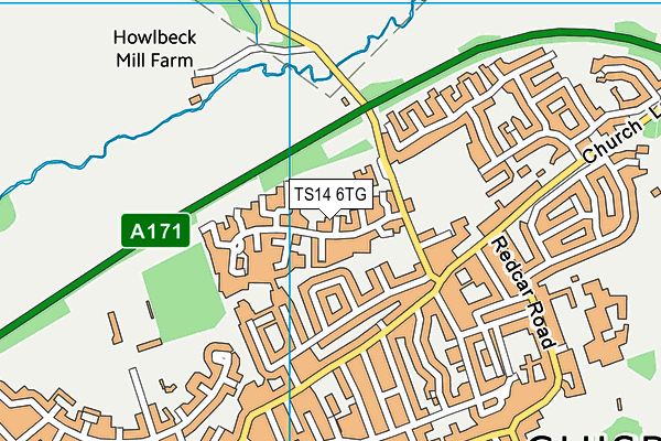 TS14 6TG map - OS VectorMap District (Ordnance Survey) TS14 6TG map - OS VectorMap District (Ordnance Survey)
