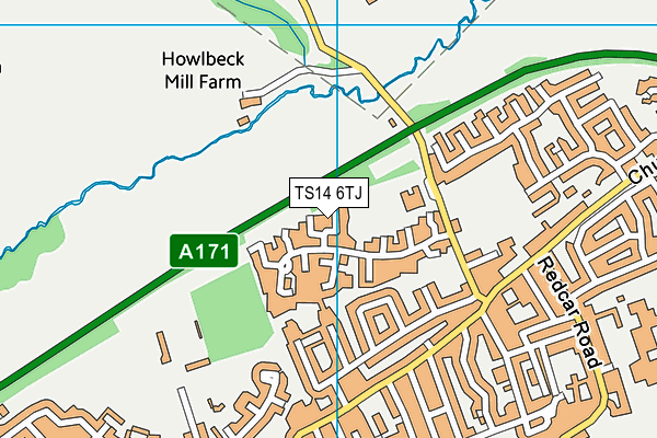 TS14 6TJ map - OS VectorMap District (Ordnance Survey) TS14 6TJ map - OS VectorMap District (Ordnance Survey)