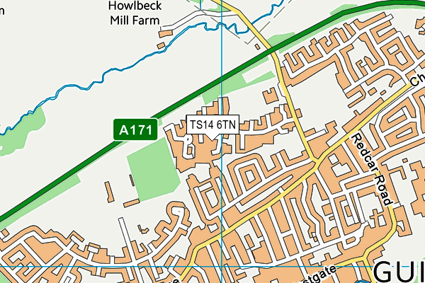 TS14 6TN map - OS VectorMap District (Ordnance Survey) TS14 6TN map - OS VectorMap District (Ordnance Survey)