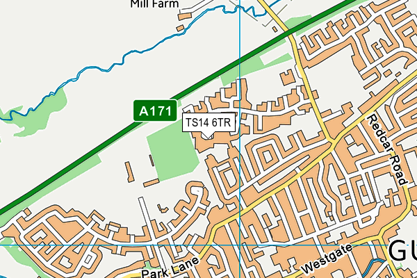 TS14 6TR map - OS VectorMap District (Ordnance Survey) TS14 6TR map - OS VectorMap District (Ordnance Survey)