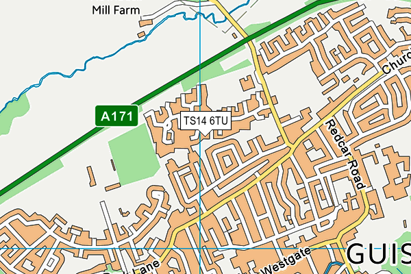 TS14 6TU map - OS VectorMap District (Ordnance Survey) TS14 6TU map - OS VectorMap District (Ordnance Survey)