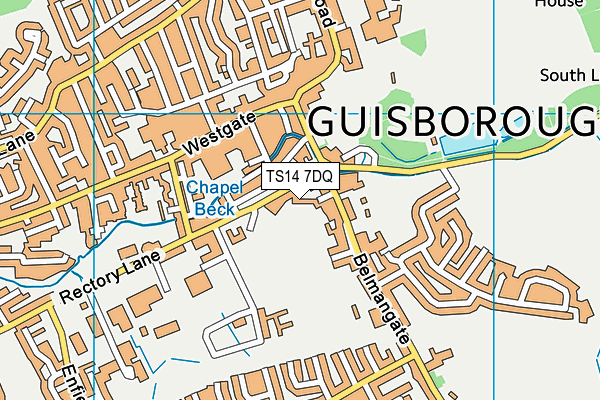 TS14 7DQ map - OS VectorMap District (Ordnance Survey) TS14 7DQ map - OS VectorMap District (Ordnance Survey)