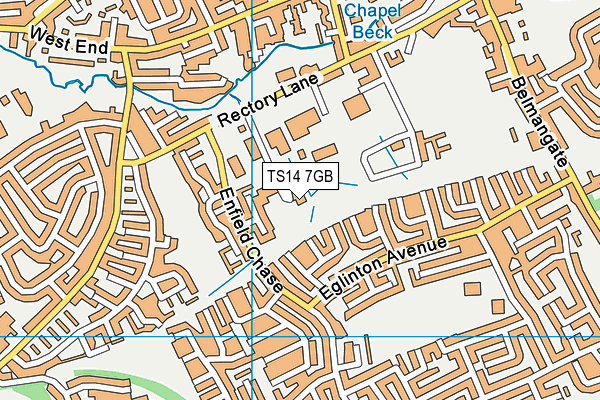 TS14 7GB map - OS VectorMap District (Ordnance Survey) TS14 7GB map - OS VectorMap District (Ordnance Survey)