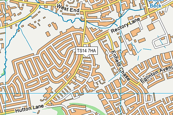 TS14 7HA map - OS VectorMap District (Ordnance Survey) TS14 7HA map - OS VectorMap District (Ordnance Survey)