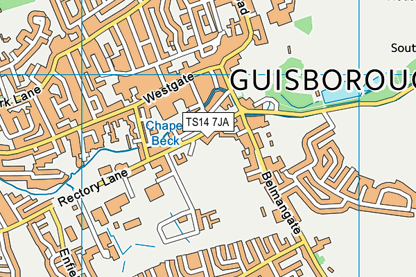 TS14 7JA map - OS VectorMap District (Ordnance Survey) TS14 7JA map - OS VectorMap District (Ordnance Survey)