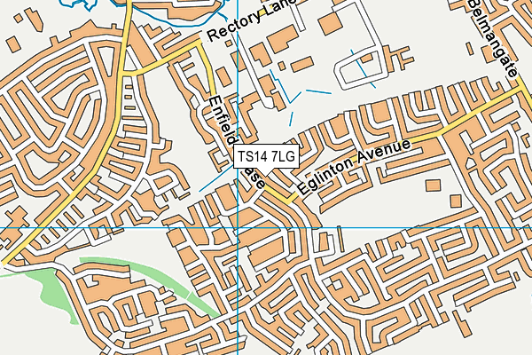 TS14 7LG map - OS VectorMap District (Ordnance Survey) TS14 7LG map - OS VectorMap District (Ordnance Survey)