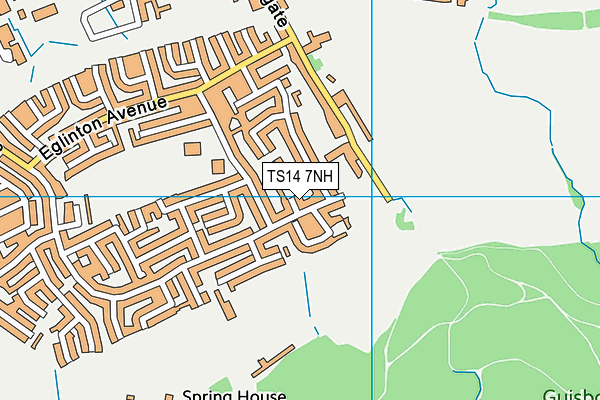 TS14 7NH map - OS VectorMap District (Ordnance Survey) TS14 7NH map - OS VectorMap District (Ordnance Survey)
