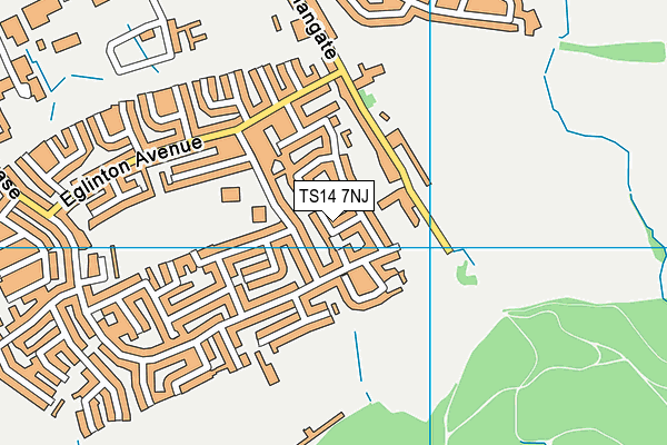 TS14 7NJ map - OS VectorMap District (Ordnance Survey) TS14 7NJ map - OS VectorMap District (Ordnance Survey)