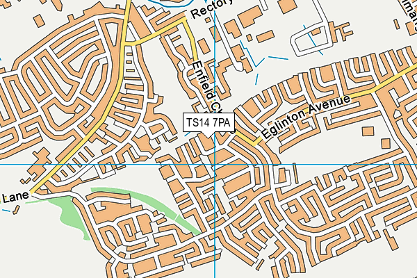 TS14 7PA map - OS VectorMap District (Ordnance Survey) TS14 7PA map - OS VectorMap District (Ordnance Survey)