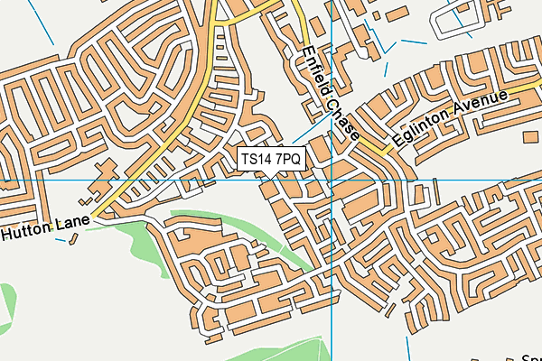 TS14 7PQ map - OS VectorMap District (Ordnance Survey) TS14 7PQ map - OS VectorMap District (Ordnance Survey)