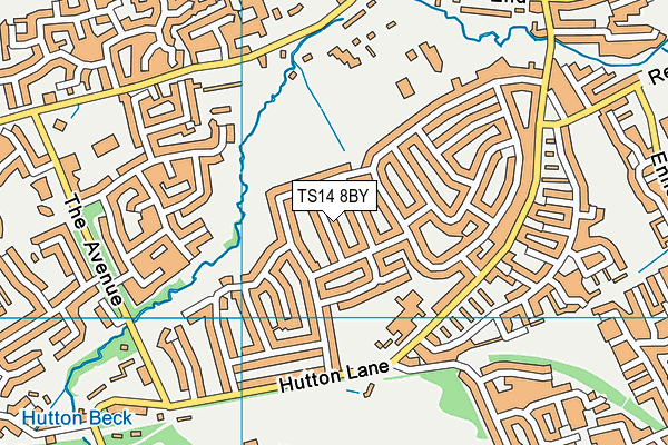 TS14 8BY map - OS VectorMap District (Ordnance Survey) TS14 8BY map - OS VectorMap District (Ordnance Survey)
