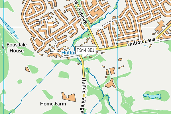 TS14 8EJ map - OS VectorMap District (Ordnance Survey) TS14 8EJ map - OS VectorMap District (Ordnance Survey)