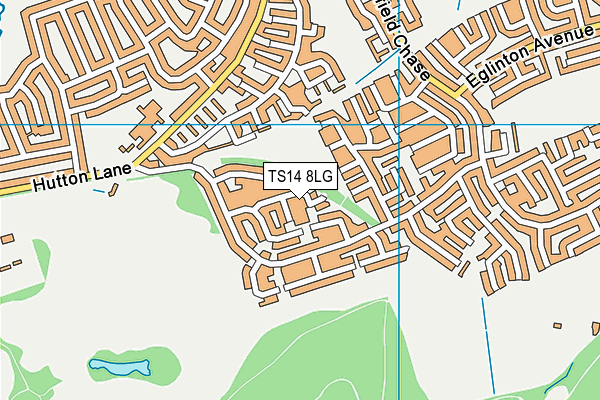 TS14 8LG map - OS VectorMap District (Ordnance Survey) TS14 8LG map - OS VectorMap District (Ordnance Survey)