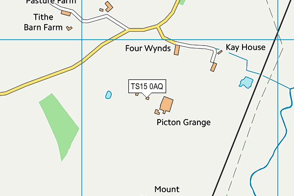 TS15 0AQ map - OS VectorMap District (Ordnance Survey) TS15 0AQ map - OS VectorMap District (Ordnance Survey)