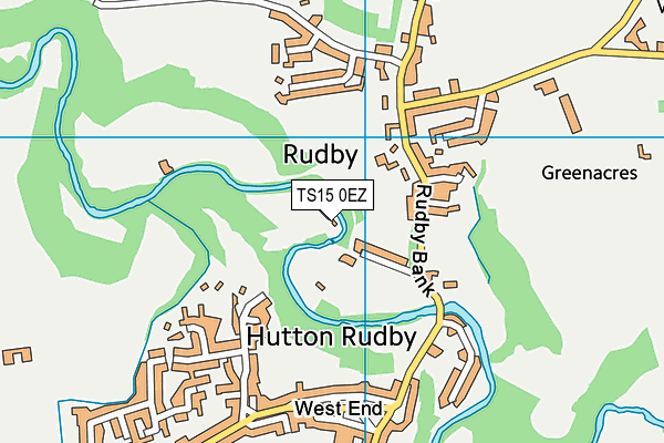 TS15 0EZ map - OS VectorMap District (Ordnance Survey) TS15 0EZ map - OS VectorMap District (Ordnance Survey)