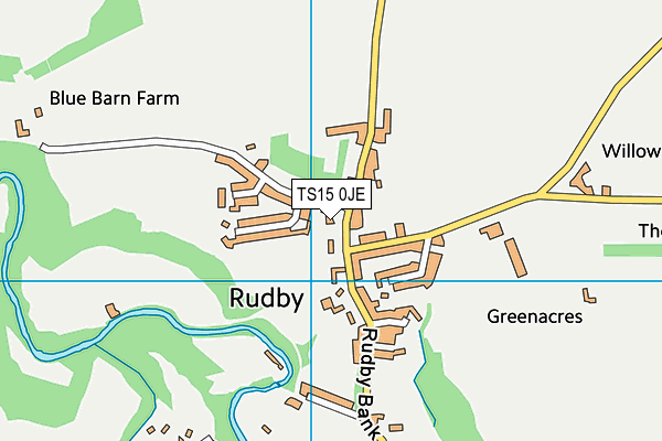 TS15 0JE map - OS VectorMap District (Ordnance Survey) TS15 0JE map - OS VectorMap District (Ordnance Survey)