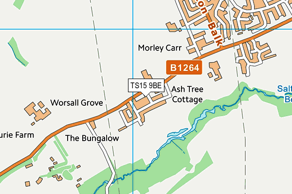 TS15 9BE map - OS VectorMap District (Ordnance Survey) TS15 9BE map - OS VectorMap District (Ordnance Survey)