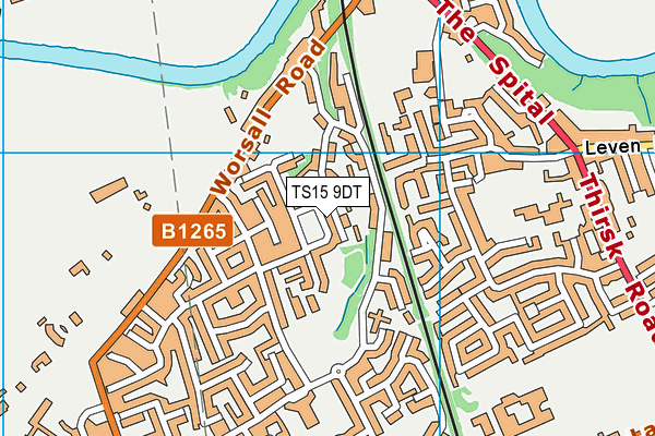 TS15 9DT map - OS VectorMap District (Ordnance Survey) TS15 9DT map - OS VectorMap District (Ordnance Survey)