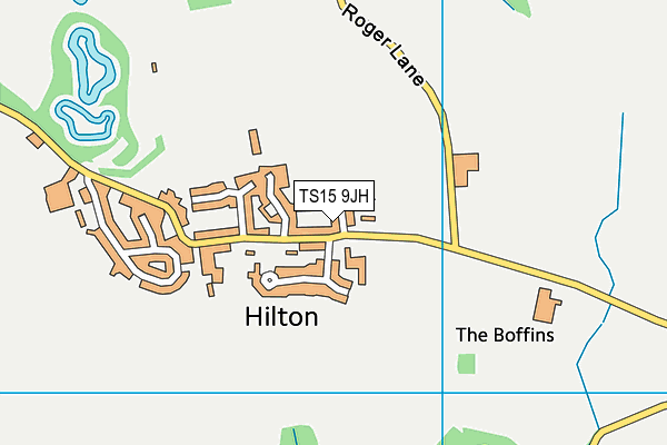 TS15 9JH map - OS VectorMap District (Ordnance Survey) TS15 9JH map - OS VectorMap District (Ordnance Survey)