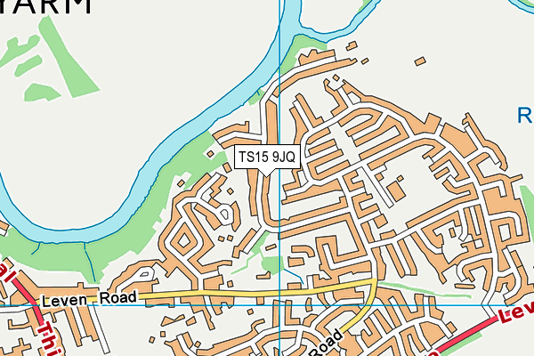 TS15 9JQ map - OS VectorMap District (Ordnance Survey) TS15 9JQ map - OS VectorMap District (Ordnance Survey)