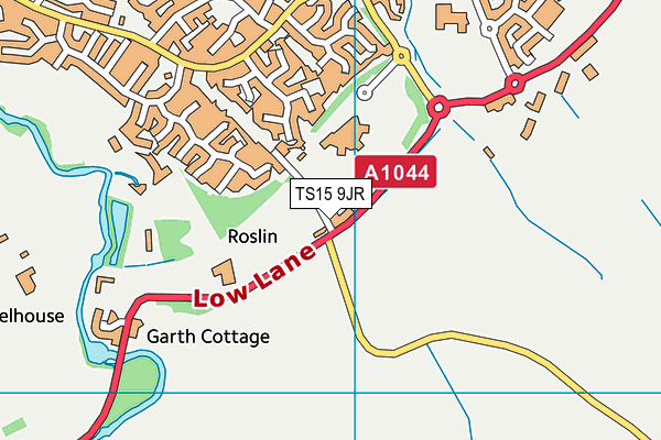 TS15 9JR map - OS VectorMap District (Ordnance Survey) TS15 9JR map - OS VectorMap District (Ordnance Survey)