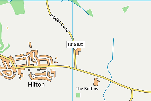 TS15 9JX map - OS VectorMap District (Ordnance Survey) TS15 9JX map - OS VectorMap District (Ordnance Survey)