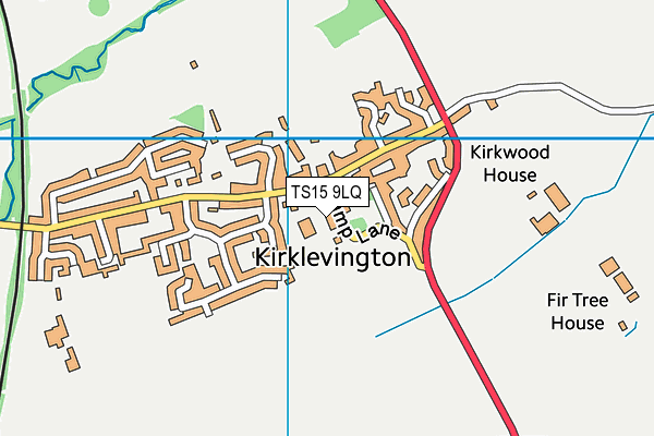 TS15 9LQ map - OS VectorMap District (Ordnance Survey) TS15 9LQ map - OS VectorMap District (Ordnance Survey)