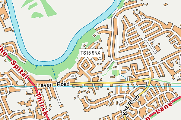 TS15 9NX map - OS VectorMap District (Ordnance Survey)