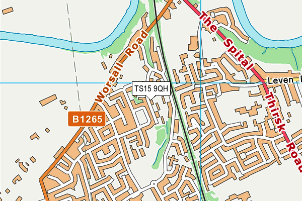 TS15 9QH map - OS VectorMap District (Ordnance Survey) TS15 9QH map - OS VectorMap District (Ordnance Survey)