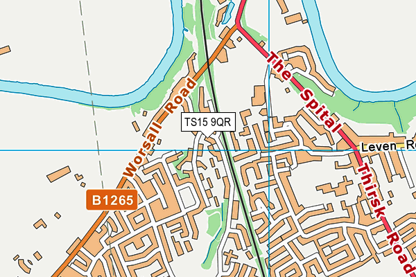 TS15 9QR map - OS VectorMap District (Ordnance Survey) TS15 9QR map - OS VectorMap District (Ordnance Survey)