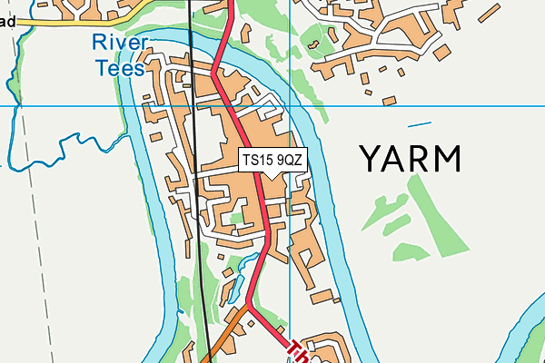 TS15 9QZ map - OS VectorMap District (Ordnance Survey) TS15 9QZ map - OS VectorMap District (Ordnance Survey)