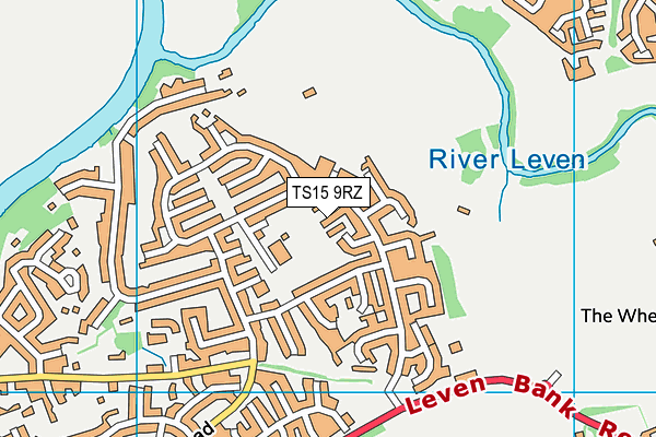 TS15 9RZ map - OS VectorMap District (Ordnance Survey) TS15 9RZ map - OS VectorMap District (Ordnance Survey)
