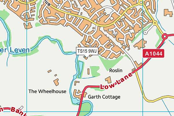 TS15 9WJ map - OS VectorMap District (Ordnance Survey) TS15 9WJ map - OS VectorMap District (Ordnance Survey)