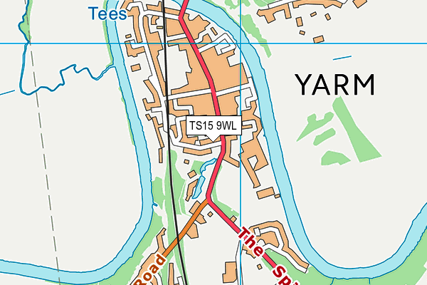 TS15 9WL map - OS VectorMap District (Ordnance Survey) TS15 9WL map - OS VectorMap District (Ordnance Survey)