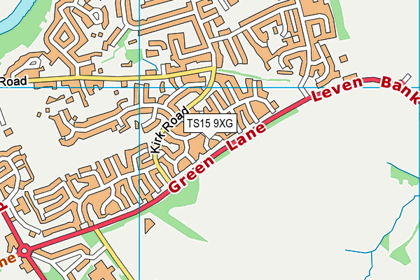 TS15 9XG map - OS VectorMap District (Ordnance Survey) TS15 9XG map - OS VectorMap District (Ordnance Survey)