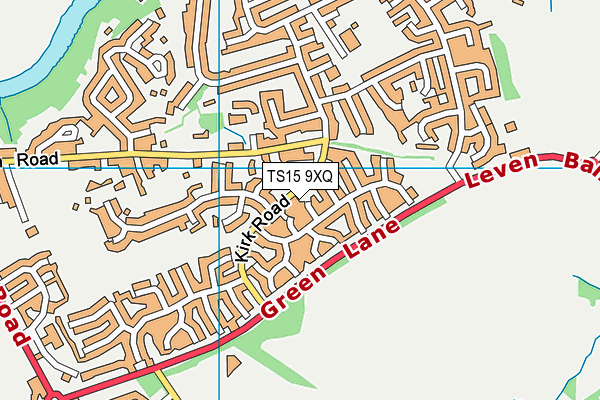 TS15 9XQ map - OS VectorMap District (Ordnance Survey) TS15 9XQ map - OS VectorMap District (Ordnance Survey)