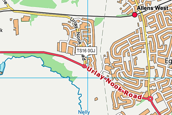 TS16 0GJ map - OS VectorMap District (Ordnance Survey) TS16 0GJ map - OS VectorMap District (Ordnance Survey)