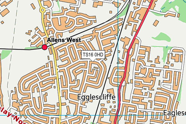 TS16 0HD map - OS VectorMap District (Ordnance Survey) TS16 0HD map - OS VectorMap District (Ordnance Survey)