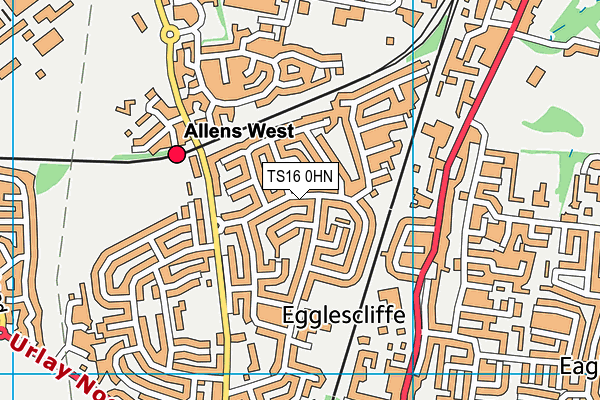 TS16 0HN map - OS VectorMap District (Ordnance Survey) TS16 0HN map - OS VectorMap District (Ordnance Survey)