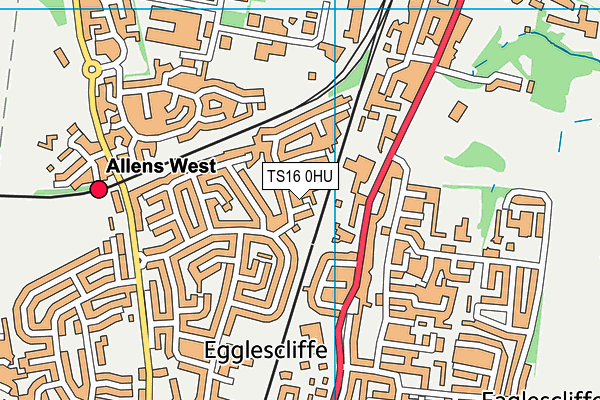 TS16 0HU map - OS VectorMap District (Ordnance Survey) TS16 0HU map - OS VectorMap District (Ordnance Survey)