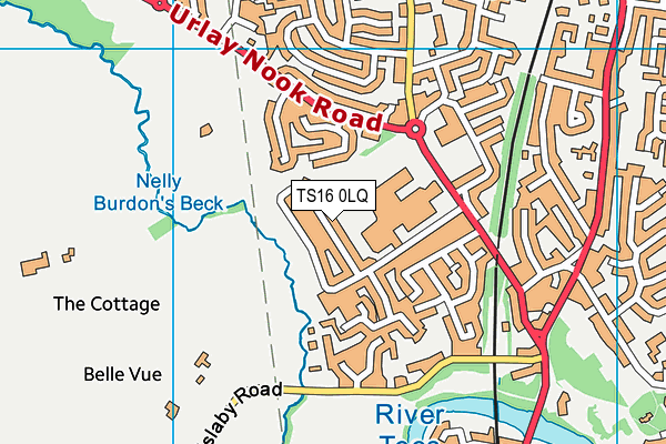 TS16 0LQ map - OS VectorMap District (Ordnance Survey) TS16 0LQ map - OS VectorMap District (Ordnance Survey)